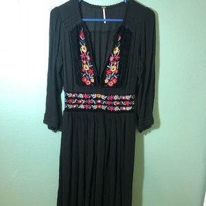 Beautiful Free People Embroidered Dress